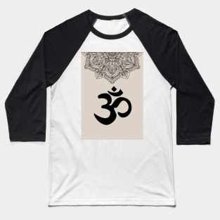 Aum Zen Mandala Minimalist Baseball T-Shirt